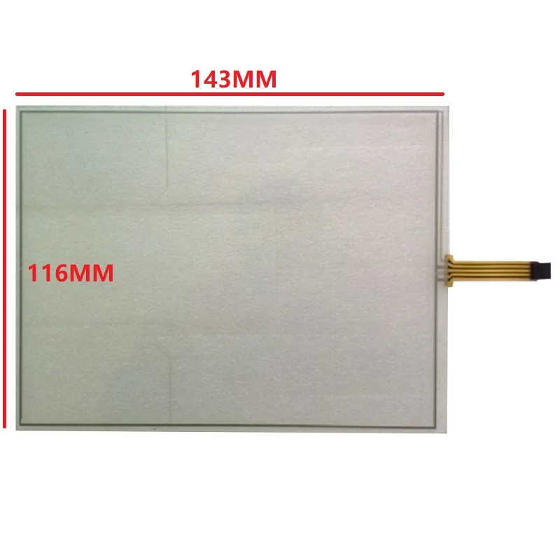 6.4 بوصة ل PD064VT5 4-wire 143*116 مللي متر محول الأرقام مقاوم شاشة تعمل باللمس لوحة زجاج الاستشعار