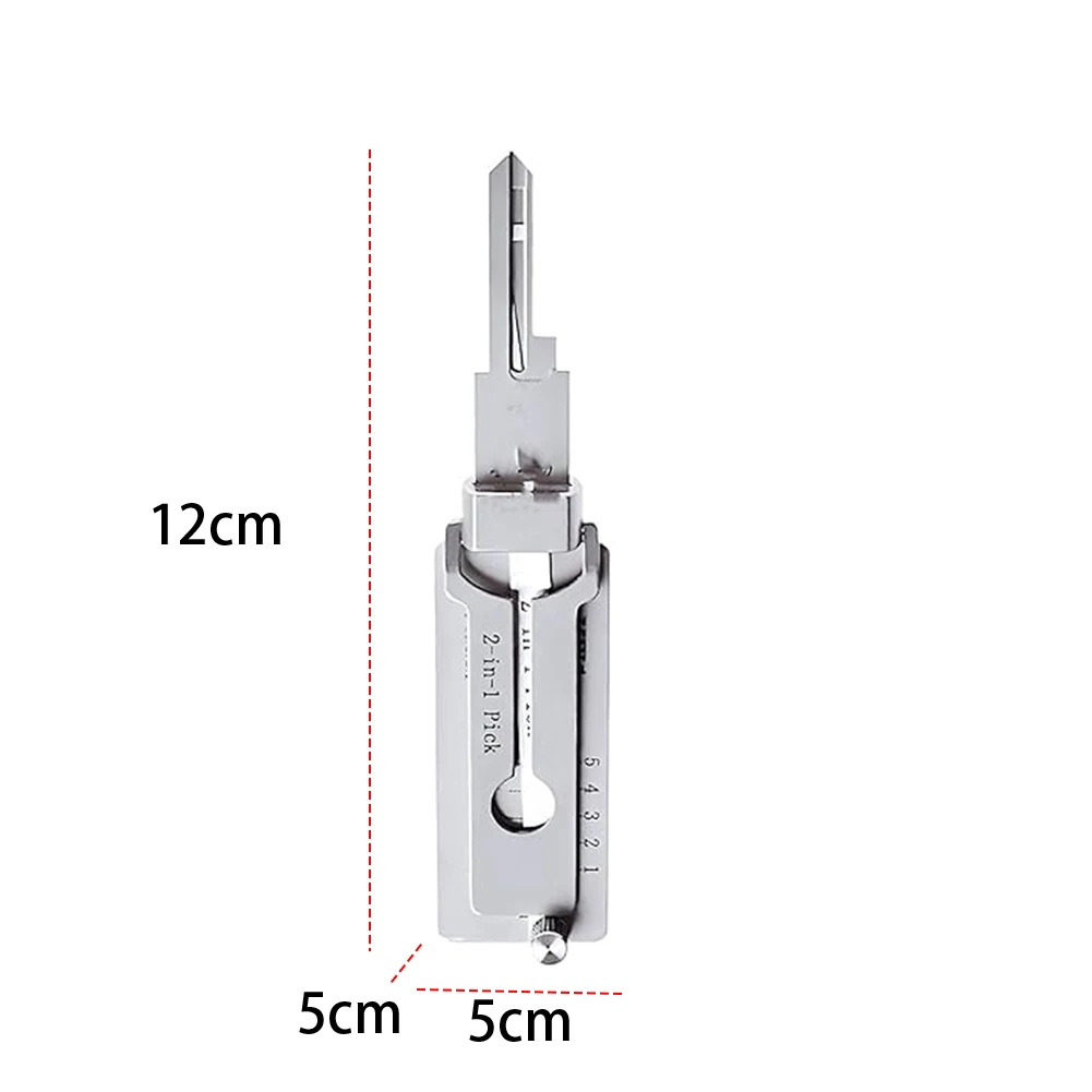 2-in-1 Schlüsseldecoder Edelstahl Präzisionswerkzeug O-Ring Pickup Kit Haken Pickup Auto Wartung Handwerkzeug Wartung Reparatursatz