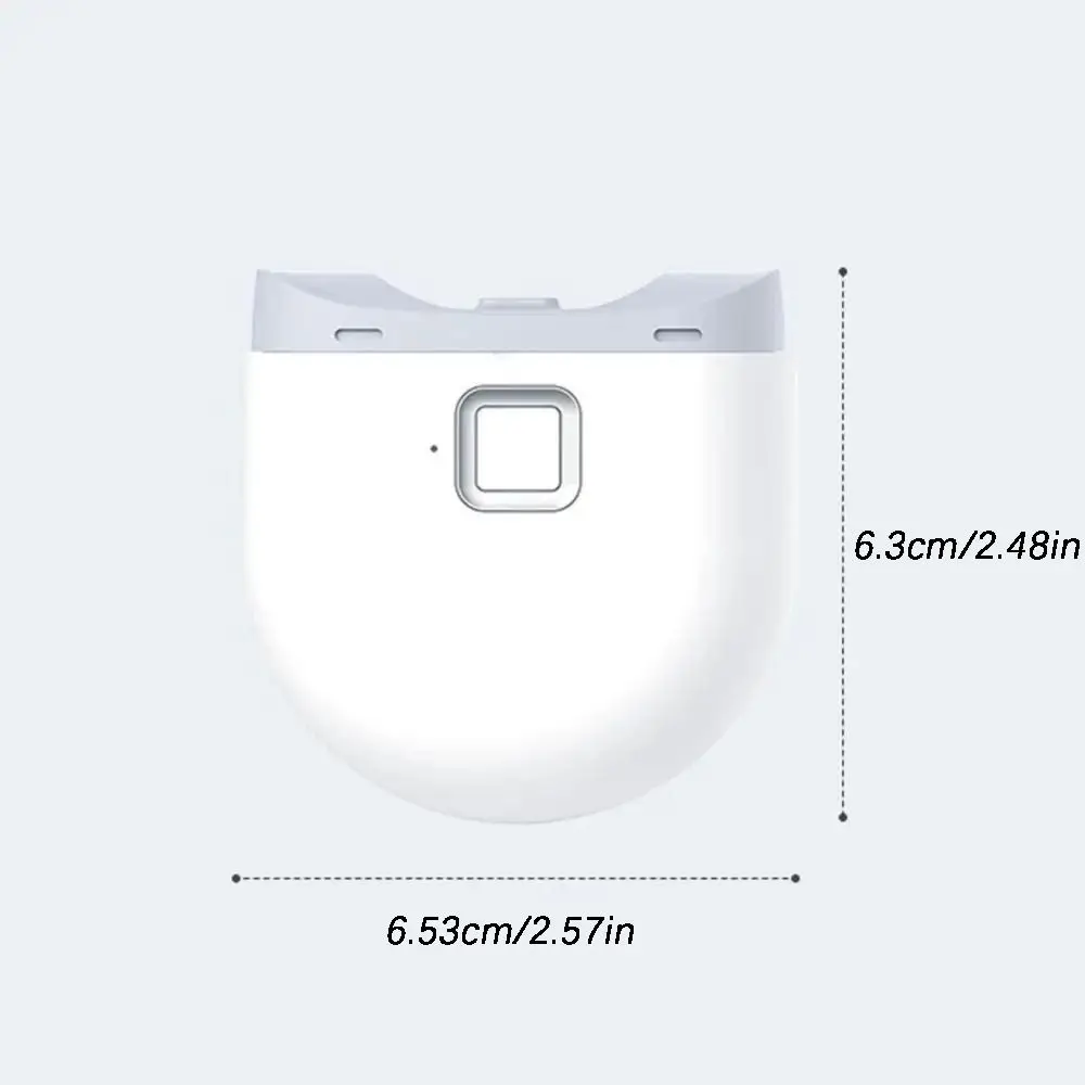 2 في 1 مقص أظافر كهربائي مع ضوء LED USB شحن مطحنة تلميع الأظافر المحمولة المضادة للرذاذ التلقائي مسمار المتقلب #6