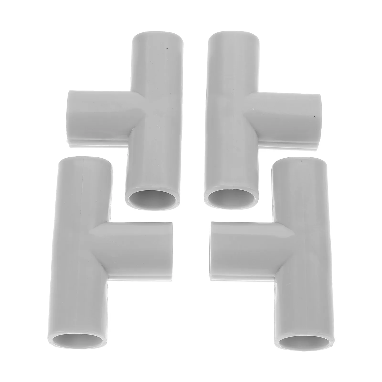 

4 шт. Т-образные соединители из ПВХ, 3-ходовые угловые фитинги для мебели своими руками, садовых палаток, навесов, теплиц, безопасных детских манежей, ограждений, светильников