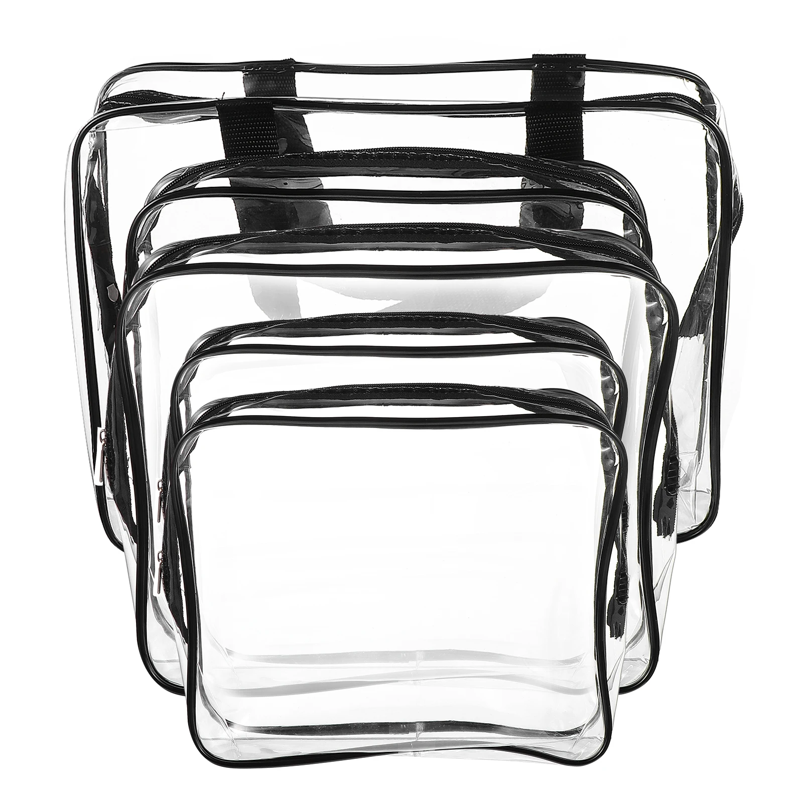

5Pcs Waterproof Toiletry Bag PVC Clear ganizer Travel Gym Bathroom Women Makeup Bags Reusable Storage