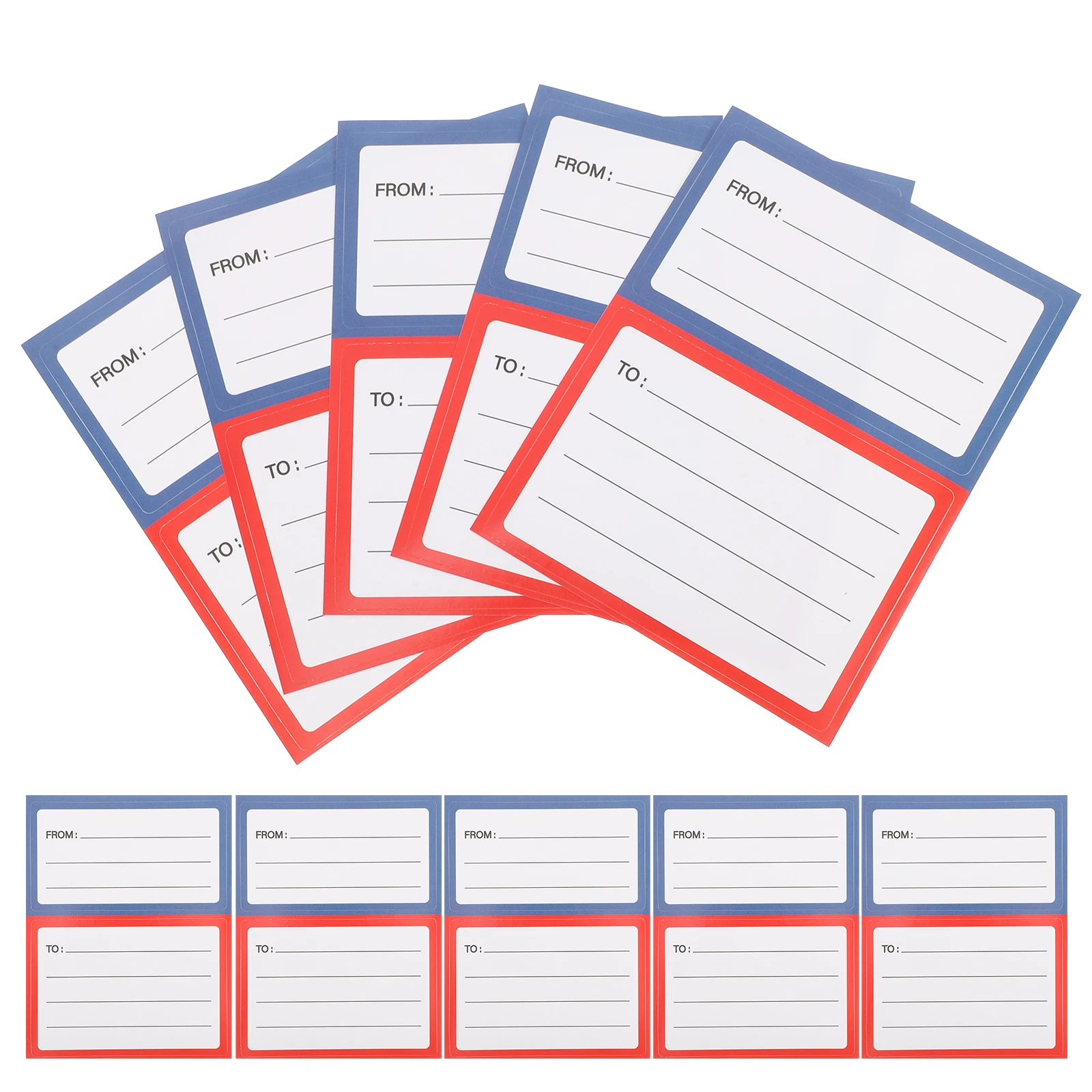 

150 Pcs Mailing for Envelopes Blank Stickers to Write on Strong Adhesion Clear Separation Ample Space Shipping Labels Envelope