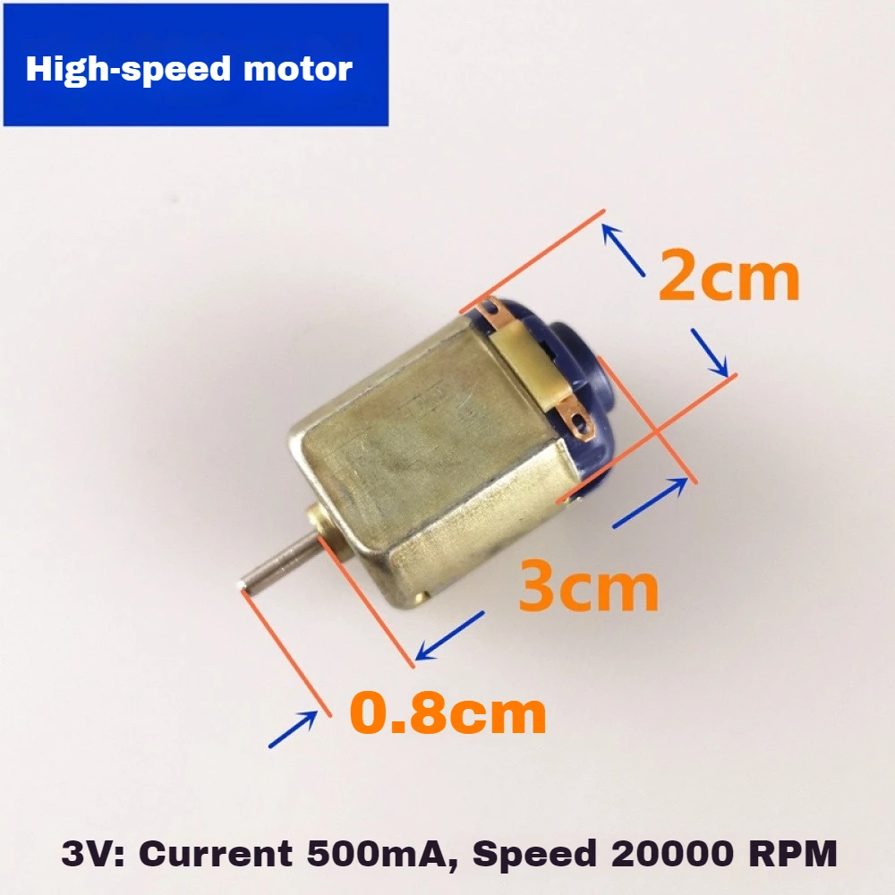 5PCS 20000RPM Mini DC Motor Micro DC Motor for DIY Scientific Experiment Four-wheel Drivet Car Motor Strong Magnetic 130 Motor