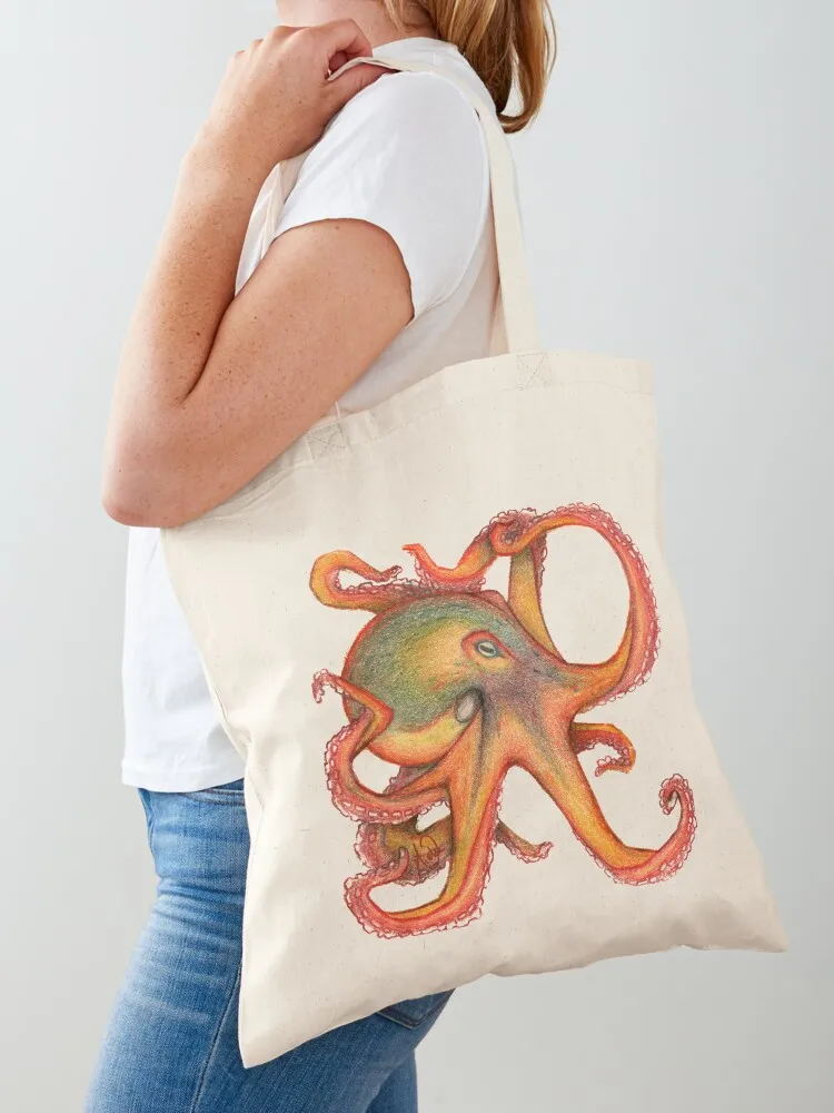 حقيبة حمل الأخطبوط، حقيبة تسوق لطيفة، حقيبة تسوق قابلة لإعادة الاستخدام، حقيبة تسوق لطيفة #1