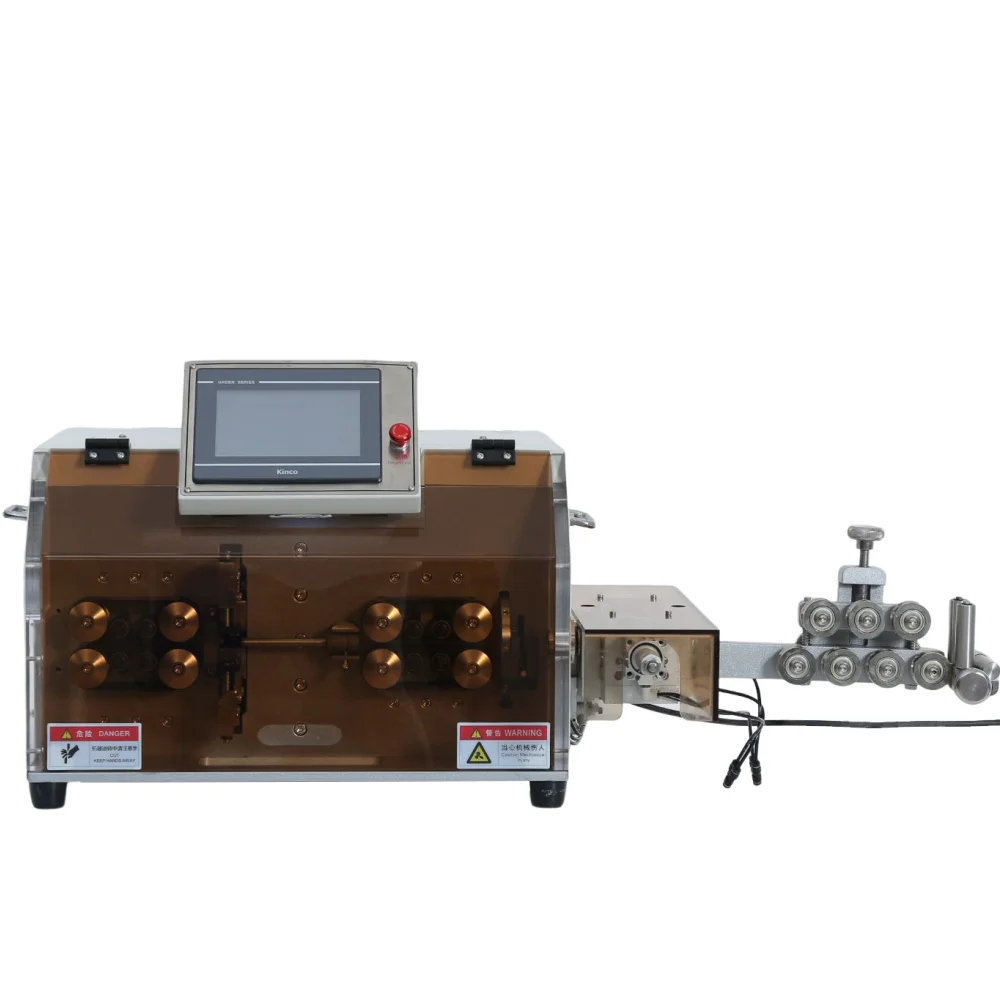 التحكم التلقائي بالكامل في محرك سيرفو أداة تقشير أسلاك الكابلات الأساسية الواحدة #4