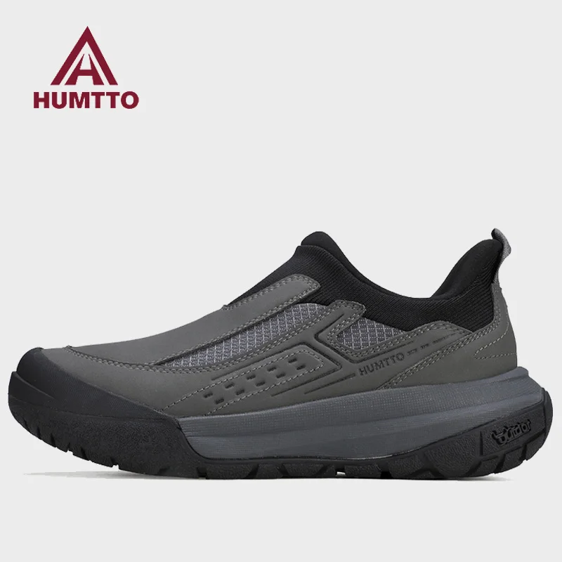 

HUMTTO уличная походная обувь, мужские зимние ботинки, непромокаемые теплые тактические ботинки из коровьей кожи, ботильоны, треккинговые кроссовки