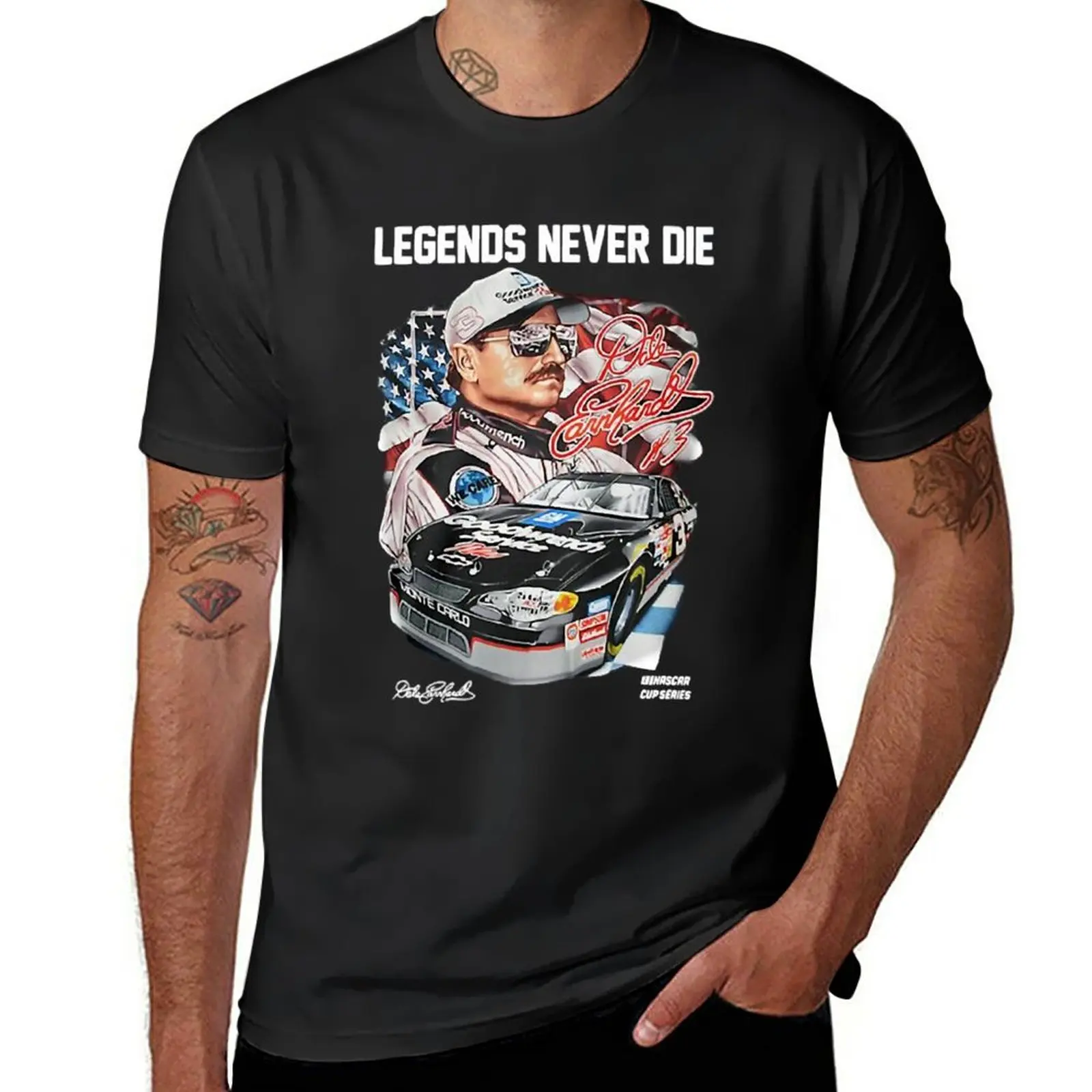 

New Legend Never Die Dale Earnhardt Signature T-Shirt T-Shirt boys t shirts mens tall t shirts