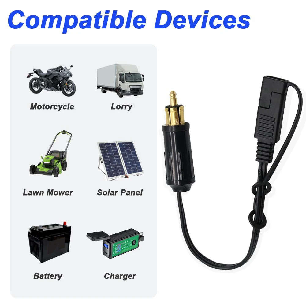For BMW Motorcycle Connection Cable Battery Charger SAE For Device Charging, Heating, Battery Management