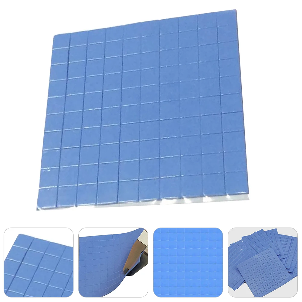 

100pcs Thermal Silicone Pad 10x10x0.1mm CPU GPU SSD Heat Conduction for Heatsink Accessories Non conductive Soft Reusable Pad