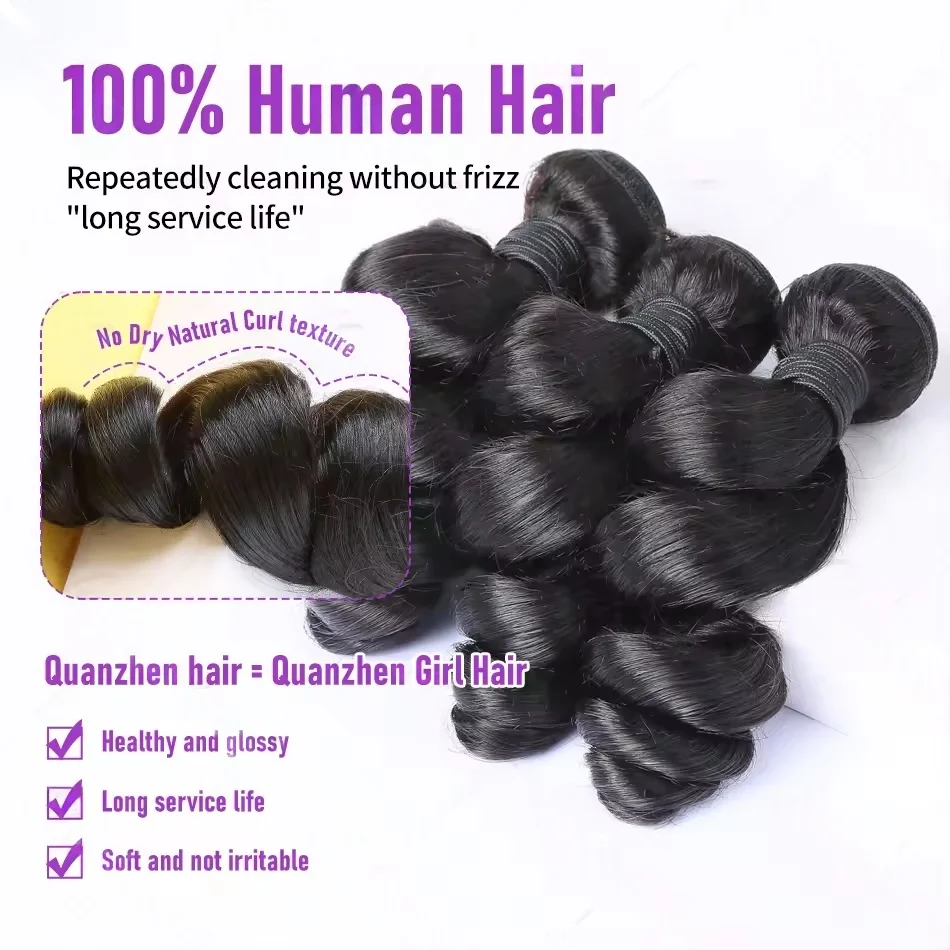 26 28 30 Inci Bundel Gelombang Dalam Longgar Bundel Jalinan Rambut Manusia Mentah Brasil 1/3/4 Penawaran Bundel Ekstensi Rambut Manusia untuk Wanita