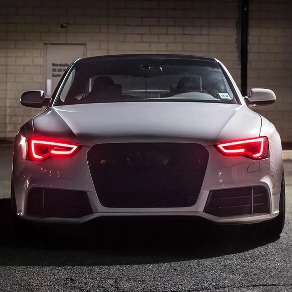 

Red DRL Bulbs Boards For Audi A5 S5 Xenon Headlight 2013-2017 Daytime Running Light Yellow Blue