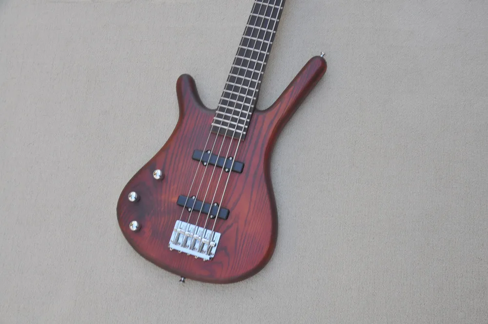 Left Handed 5 Strings Electric Bass Guitar with Rosewood Fingerboard,Chrome Hardware,Provide Customized Service