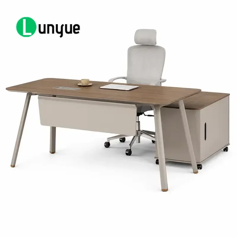 Custom Elegant Modern Wooden Executive Desk Classic Office Table for Boss President Home Study Furniture Durable Stylish