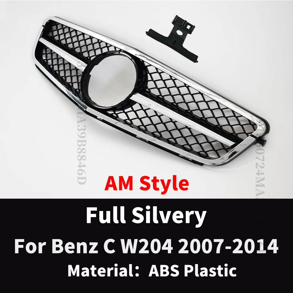 Perfekte Übereinstimmung Frontstoßstangengrill für Mercedes Benz C W204 C204 S204 2007–2014 C180 C200 C250 C300 AMG GT Diamond Tuning – Detail 9