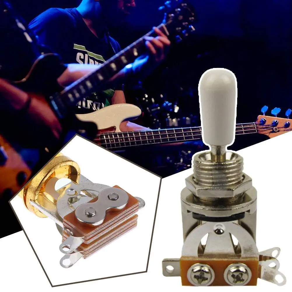 3 Way Short Toggle Guitar Switch Pickup Selector With Brass Hat For Electric Guitars Epiphone Les Paul Pickups Switch Contr M2U5