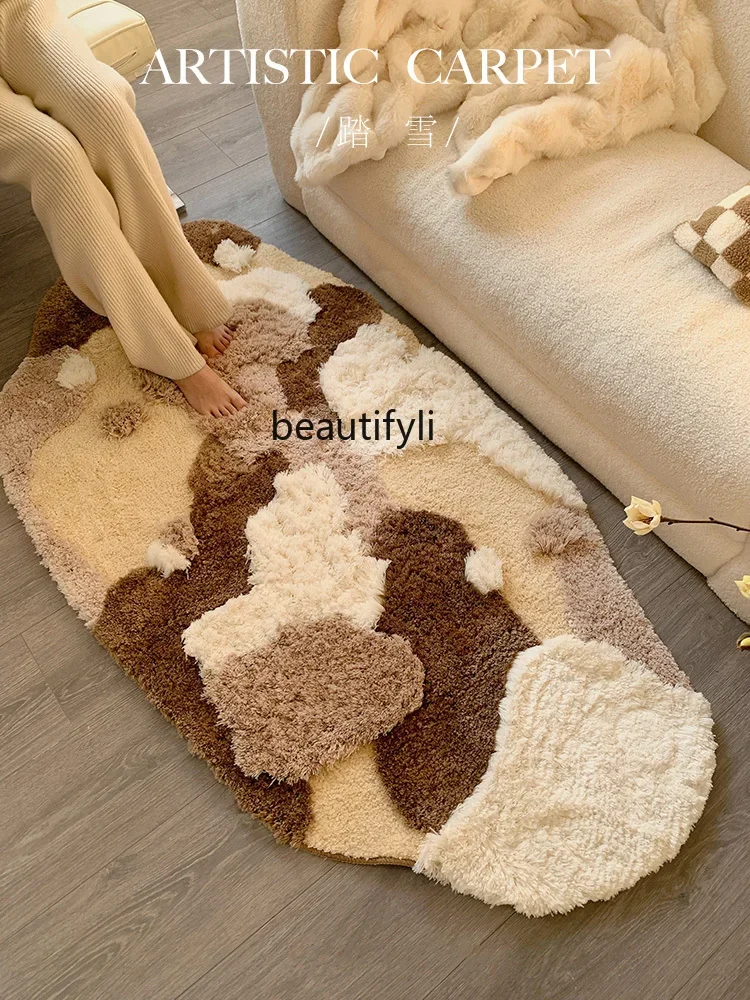 Bedroom Bedside Blanket Living Room Sofa Carpet Simple Coffee Table Blanket Dirty Light Luxury Premium  Blanket Floor Mat