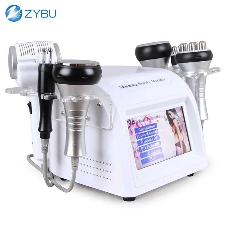 

6 в 1 40 К Кавитация для похудения тела Вакуум RF Ультразвуковое удаление веса Втрата жира БИО Омоложение лица Холодная терапия Антивозрастной