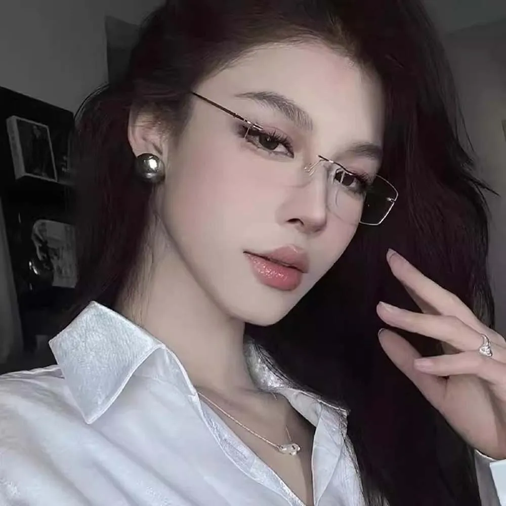 

Alloy Frameless Reading Glasses Resin PC Elderly Reading Eyewear Costume Accessory Waterproof Unisex Presbyopic Glasses Daily