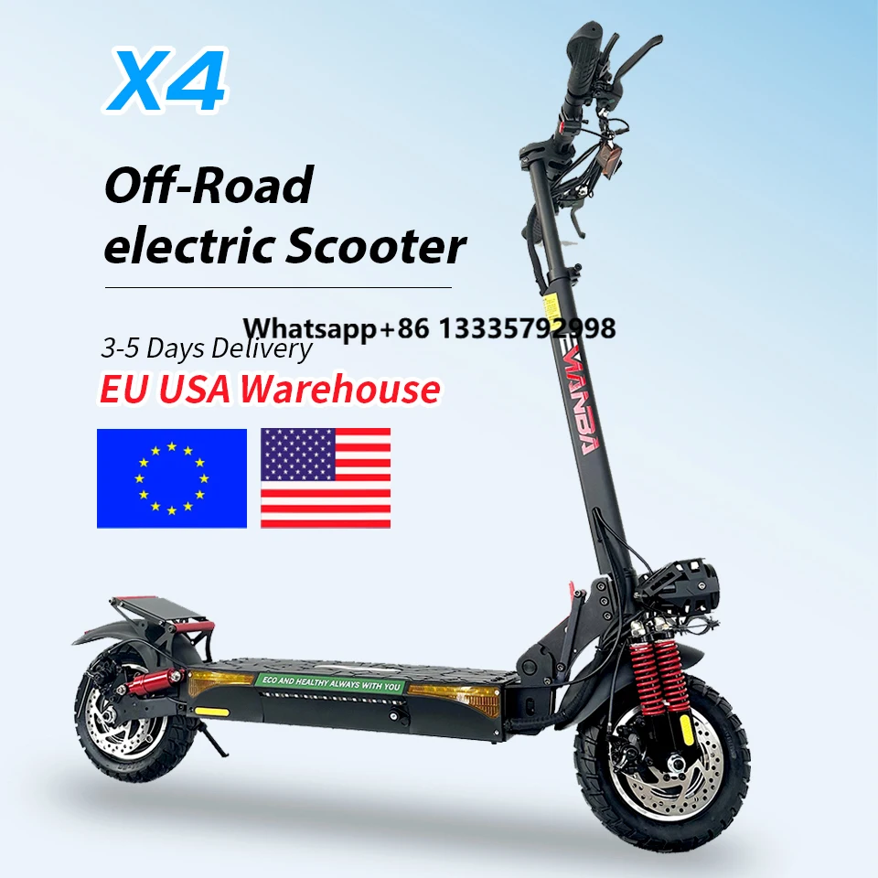 

EU Warehouse Drop Shipping Dual Motors 30-degree Climbing Angle Range IP54 Waterproof Electric Scoot