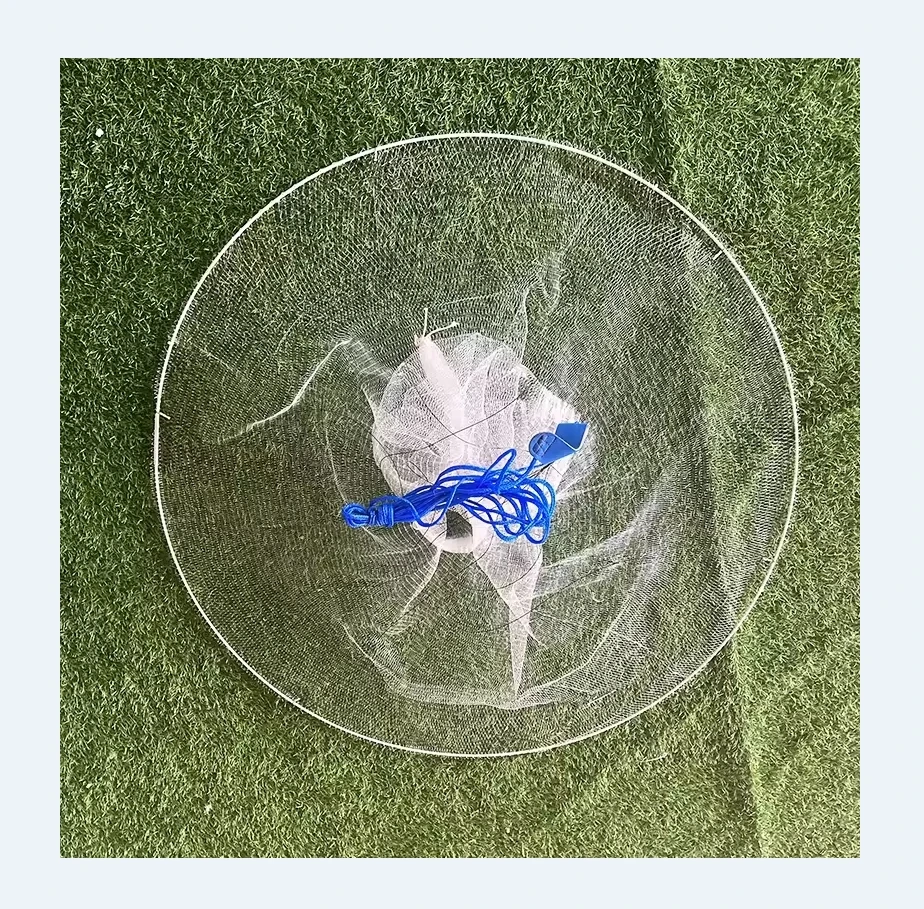 

China Source Factory American Style Hoop Net Sea Fishing Boat Trap Net, Foldable Net, High Quality Mild Steel Hoop