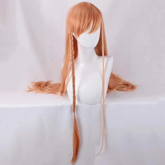 

Game FFXIV Ryne Cosplay Wig Long Orange Pink Heat Resistant Synthetic Hair FF14 Halloween Wigs