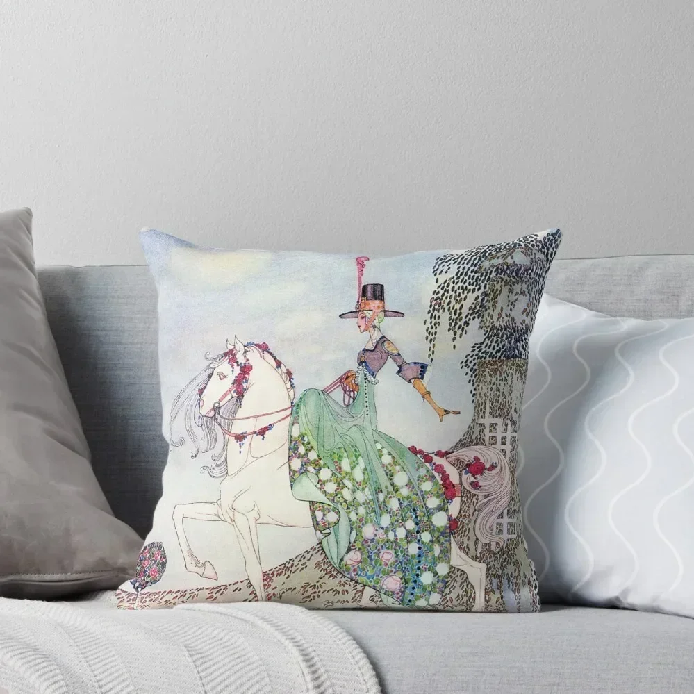 

The Brave Rider Kay Nielsen Throw Pillow Couch Pillows Plaid Sofa Rectangular Cushion Cover pillow cover christmas pillow