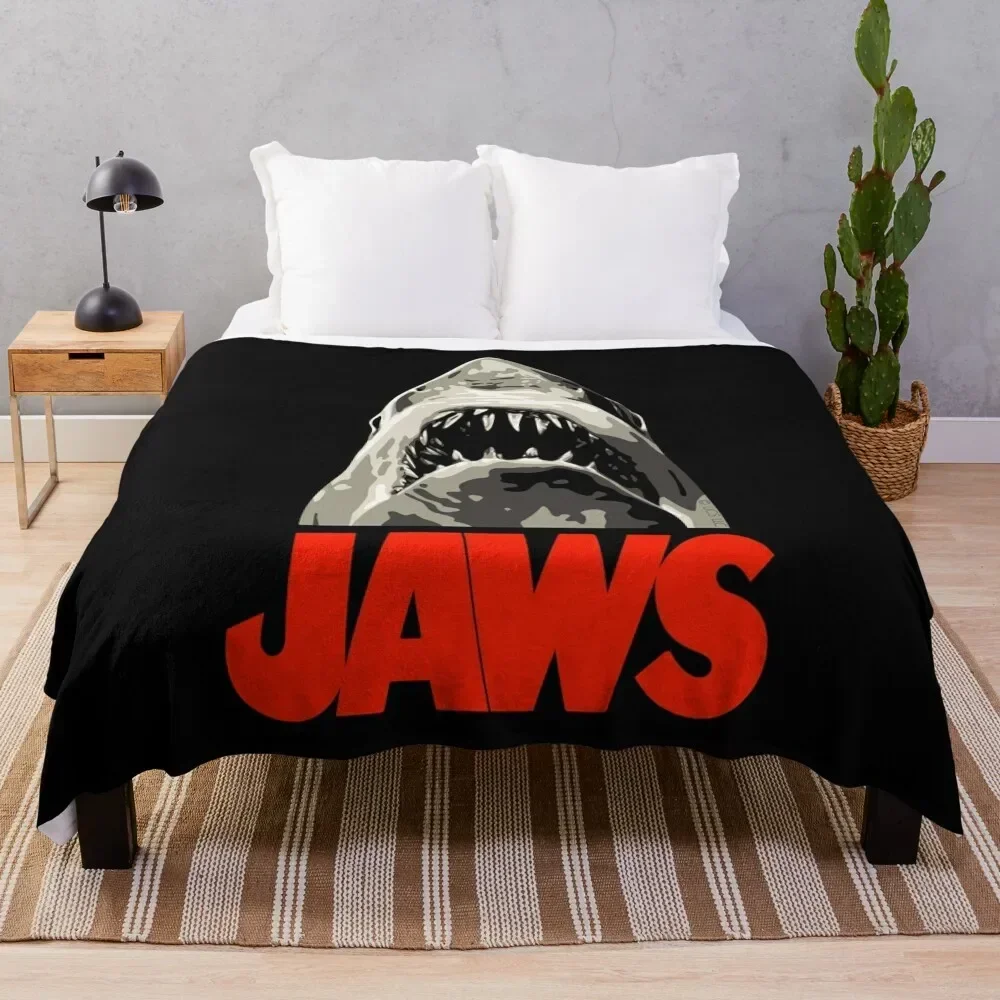 JAWS - Great White Shark Throw Blanket Sofas Cute Blankets