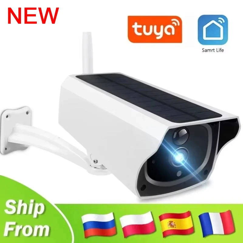 Solar Camera Wifi 1080P Outdoor Waterproof IP Bullet Camera Battery CCTV Surveillance Camera Home Security Protection camras