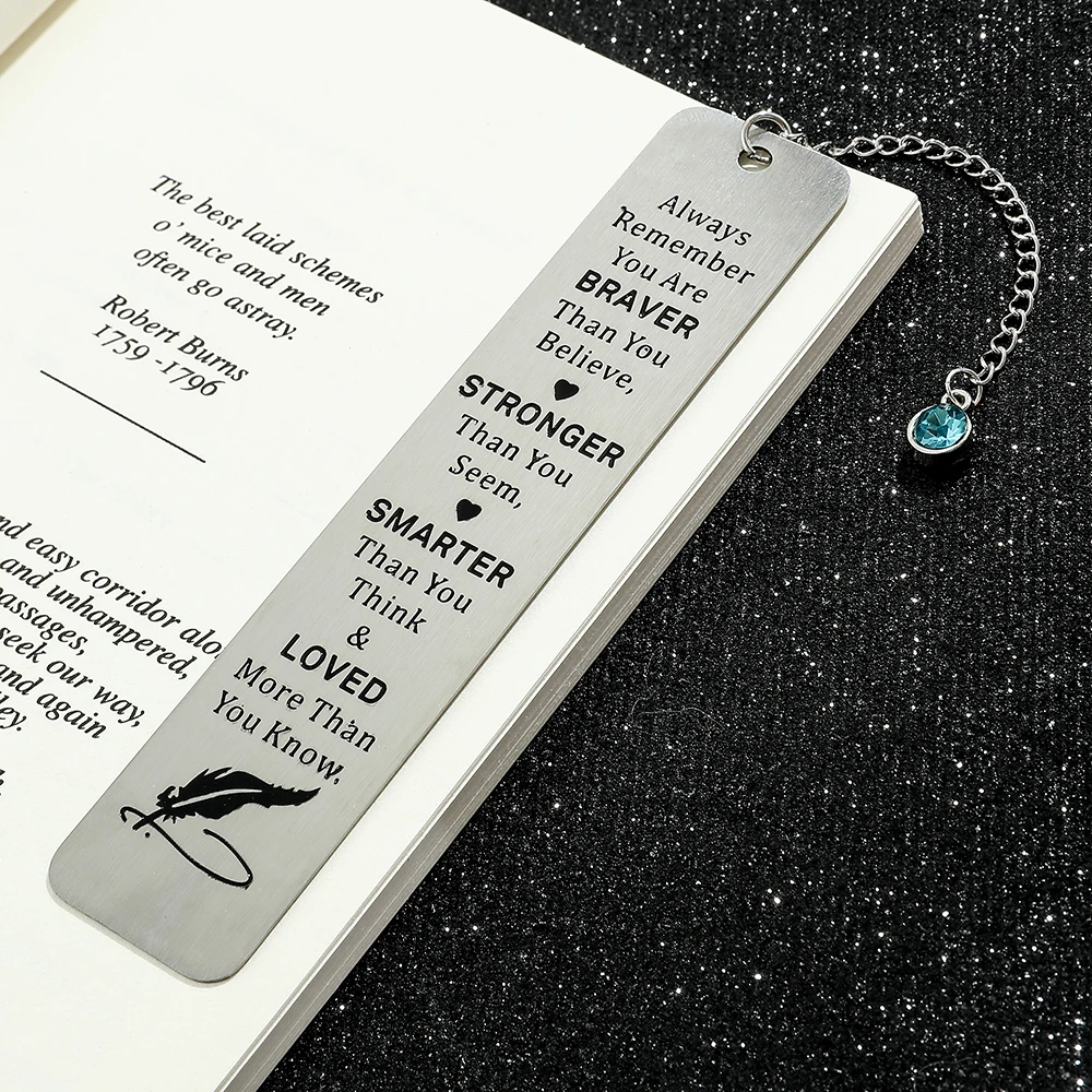 Inspirational quotes metal bookmarks with inspirational words engraved on them make an ideal gift for readers and for yourself!