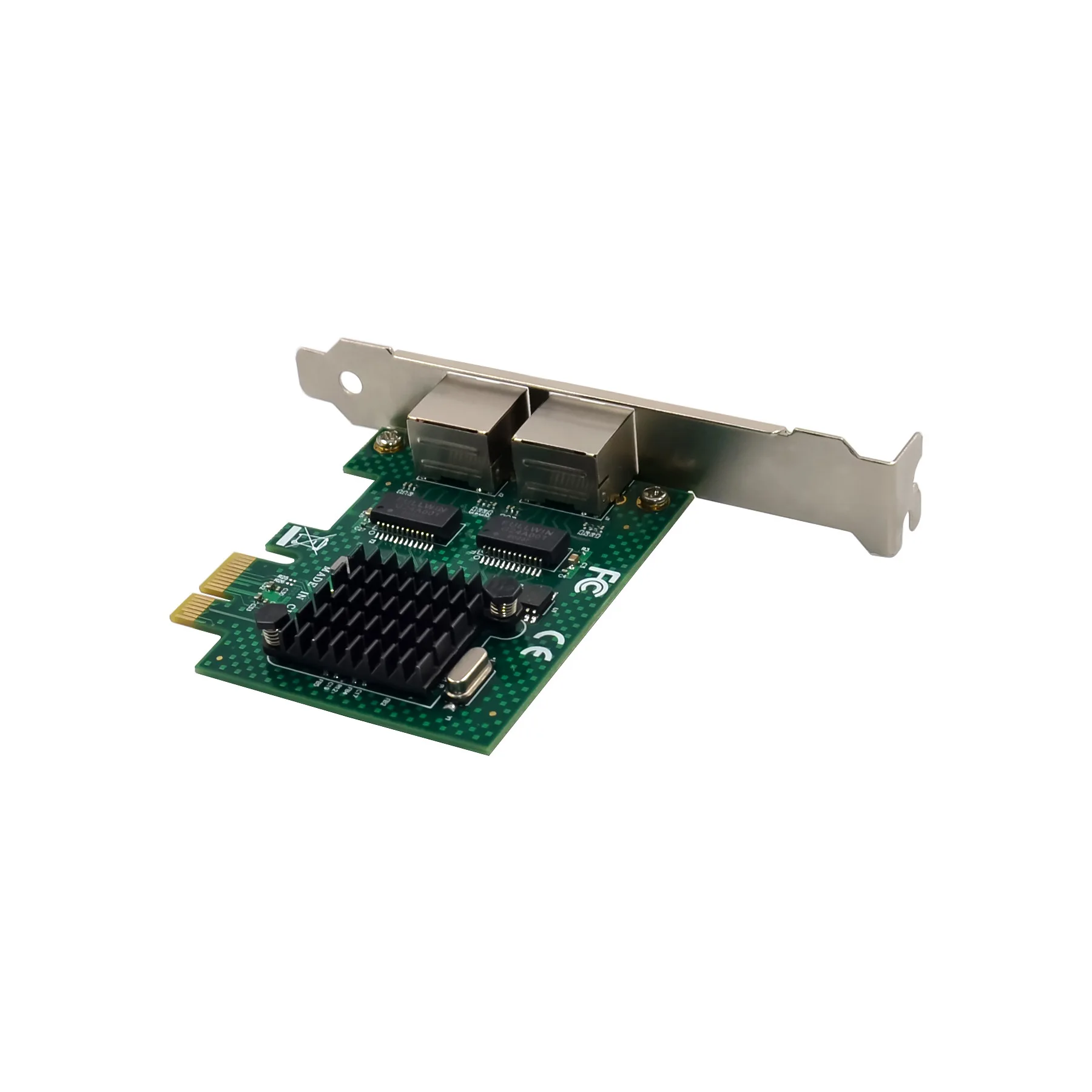 Servidor Gigabit de Porta Dupla, NIC, Cabo RJ45, Compatível com WOL PXE VLAN BCM5718, PCIE X1