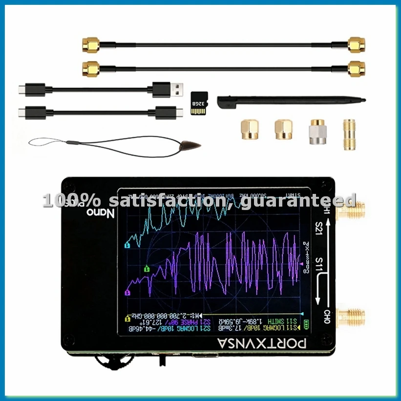 Upgrade for Vector Network Antenna Analyzer Handheld Spectrum Analyzer 50KHz-2.7GHz MF HF VHF UHF with 32G Card-A22U