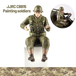 JJRC C8815 Painted Soldiers for Jeep Willys 1/10 Simulation Climbing Car 2.4G Scale Military Truck Remote Control Vehicle Toys