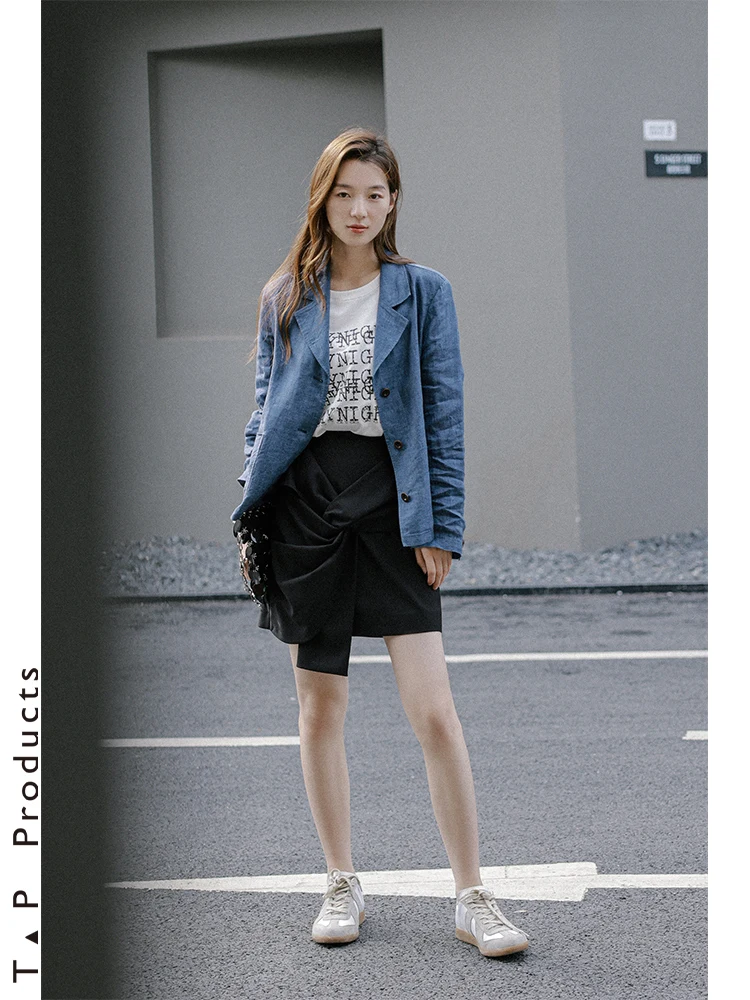 

Асимметричная многослойная юбка с узлом, с высокой талией, для офиса, простая, с драпировкой, из полиэстера, вискозы, нейлона