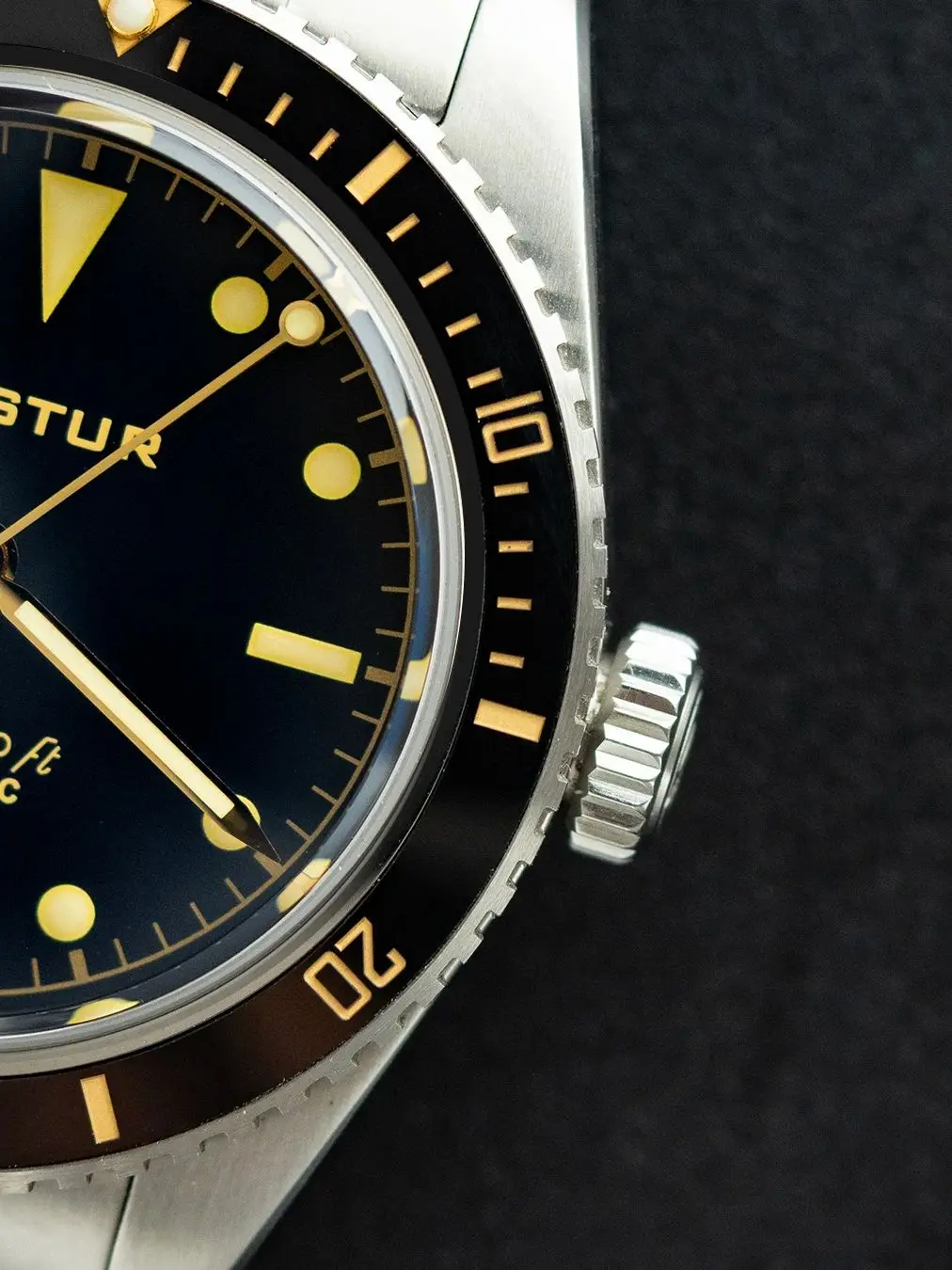 ساعة غواص فاخرة للرجال من Hestur، جديدة مطورة ريترو NH35 ميكانيكية أوتوماتيكية 6200 ساعات ياقوت مقاومة للماء 200 متر مضيئة