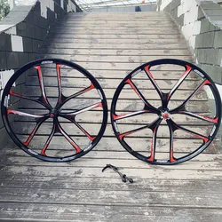 Mtb Rim 26/27.5 For Bicycle Magnesium Alloy Mountain Bike Wheels 26/27.5 Inch Cassette Freewheel Disc Brake 10 Spokes Rims