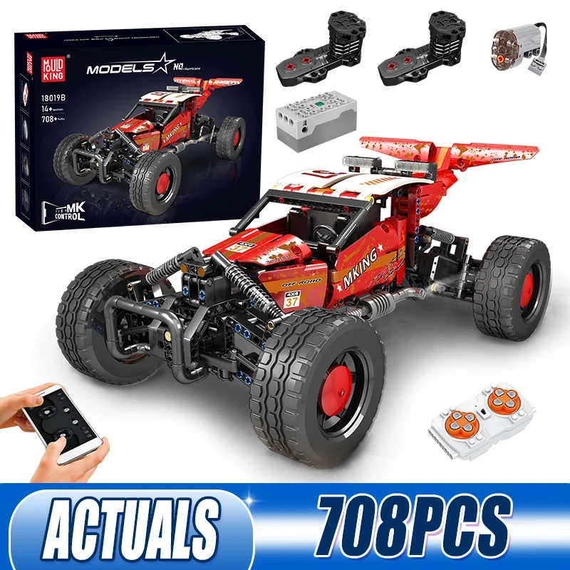 Schimmel König 18019b technisches Auto Baustein der motorisierte Hurrikan Geländewagen Auto Modell Spielzeug Kinder Weihnachts geschenke