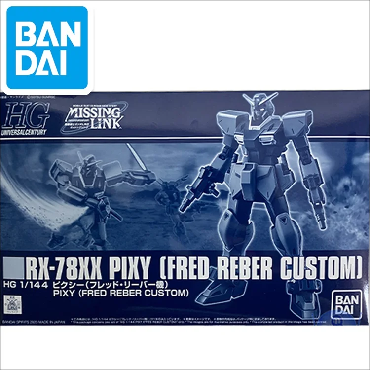 

Original Japaness Gundam Model PB HG 1/144 GUNDAM RX-78XX PIXY [FRED REBER CUSTOM] Mobile Suit Assemble Model Action Figures