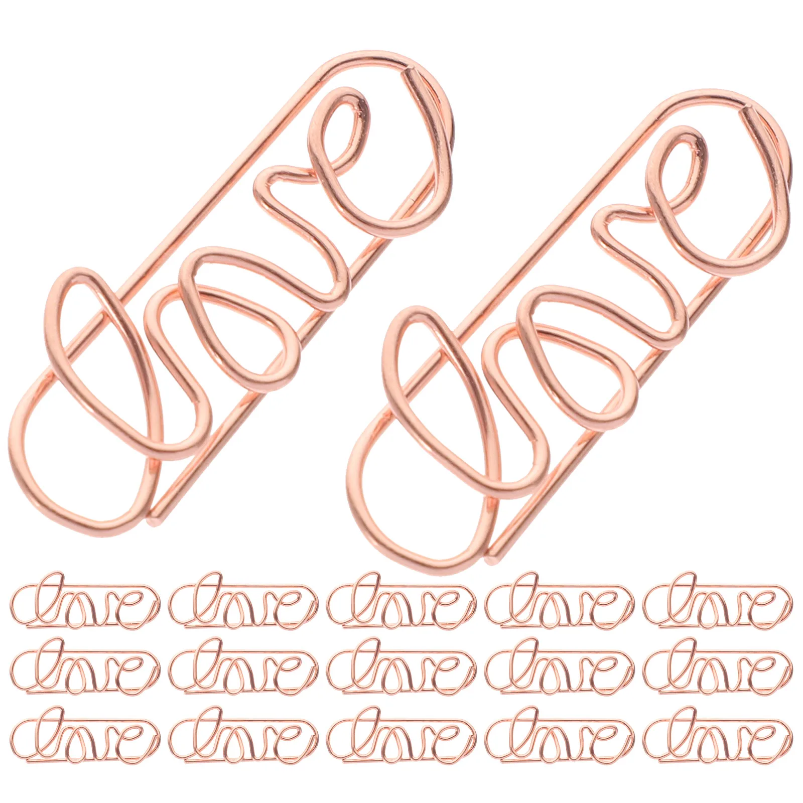 

50 Pcs Metal Paper Clip Bookmark Cute Clips for Office Colorful Small Iron Paperclips