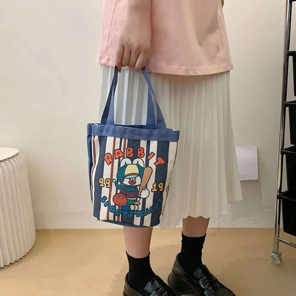 Travel Wash Bags Bear Canvas Makeup Cosmetic Bags Large Capacity Cartoon Handbags Korean Mummy Bags Rabbit Women Tote Bags