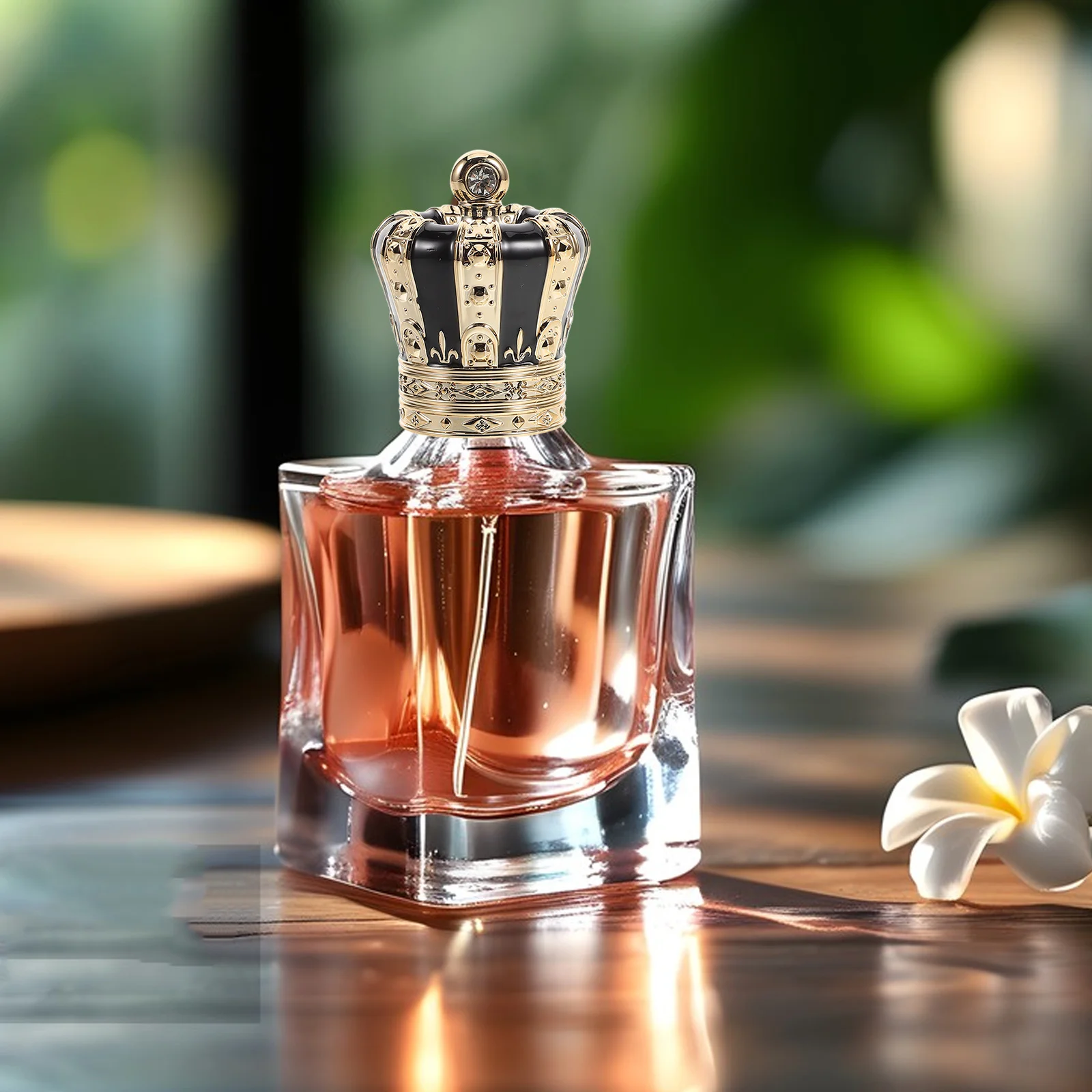 غطاء زجاجة عطر بلاستيكي بديل غطاء برغي دائري لحاويات العطور غطاء أنيق متين