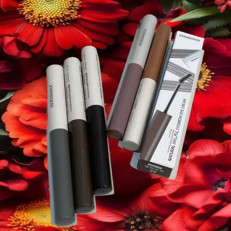 HERORANG Eyebrow Enhancer Dye Gel Tint Waterproof Long Lasting Quick Dry Dyeing Brow Tattoo Tinted Cream Brow Makeup Cosmetic