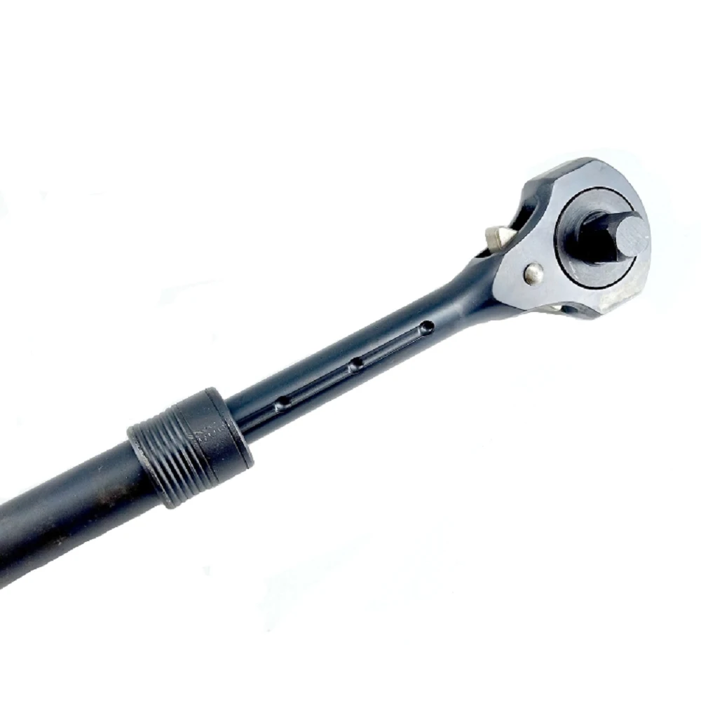 MacWork 1/2in. and 3/8in. Drive Dual Head Ratchet Handle with Hammer Function Telescopic Extendable Ratchet Handle