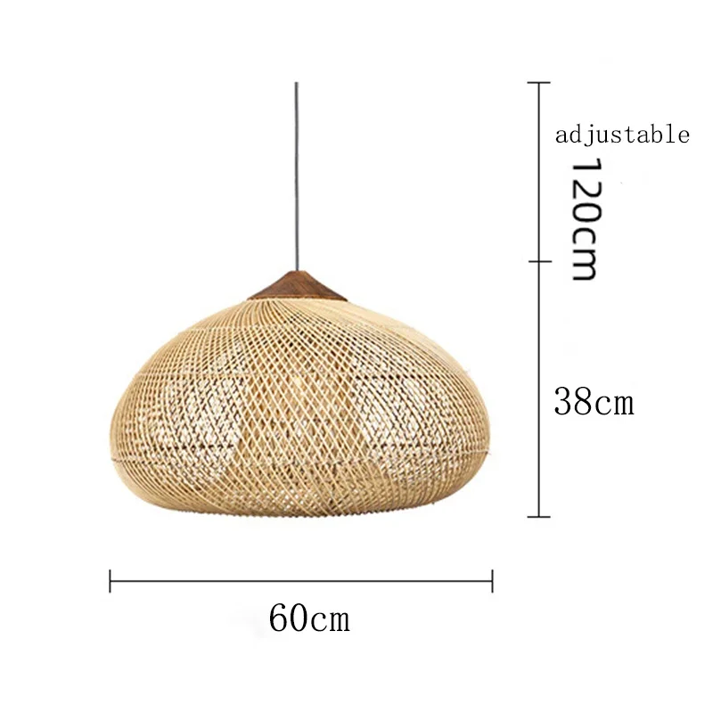 Zuidoost-Aziatische rotan hanglamp Hoge kwaliteit plafondlamp Eetkamer Restaurant rieten lichtarmatuur Loft ophanging
