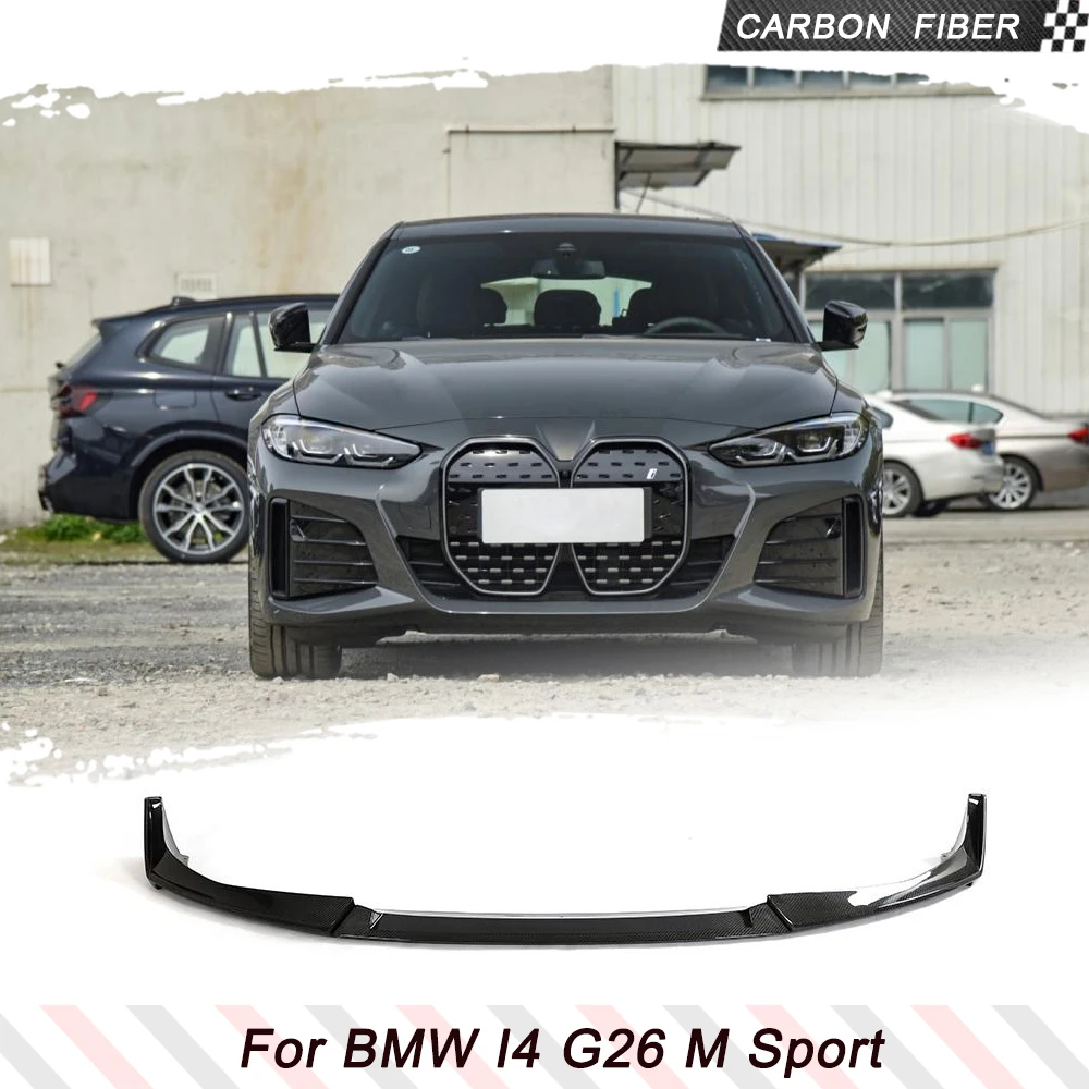 

3PCS Carbon Fiber Front Bumper Lip Spoiler For BMW 4 Series I4 G26 M Sport Gran Coupe 2021-2023 Front Lip Splitters Chin Guard