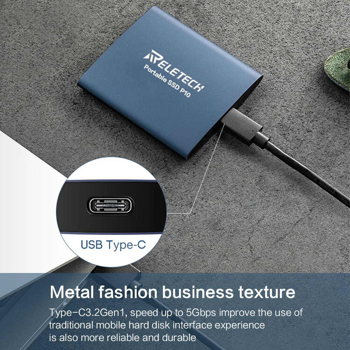 Libertech-SSD portátil USB3.2 Gen2 para PC y Mac Gaming, estudiantes profesionales, P10, Extemal hasta 550 MB/s