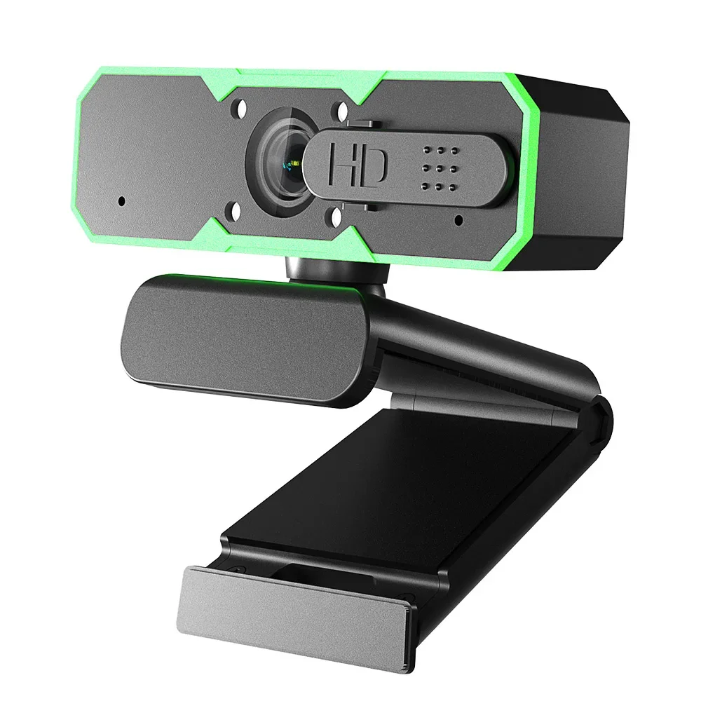 

z Lights Gaming Web Camera 1080p Webcam RGB Usb OEM Type-c Stock Computer Meeting Laptop PC Dual Stereo Digital Microphone 2 Me