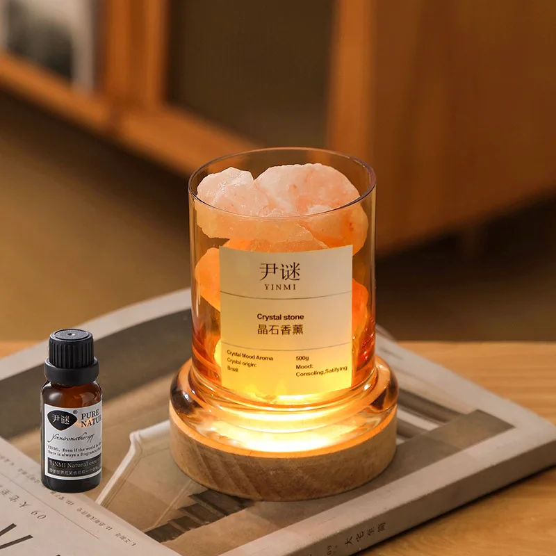 Aromatherapy Essential Oil Diffuser Stone Aromatherapy Essential Oil Household Indoor Fire Free Crystal Stone Set