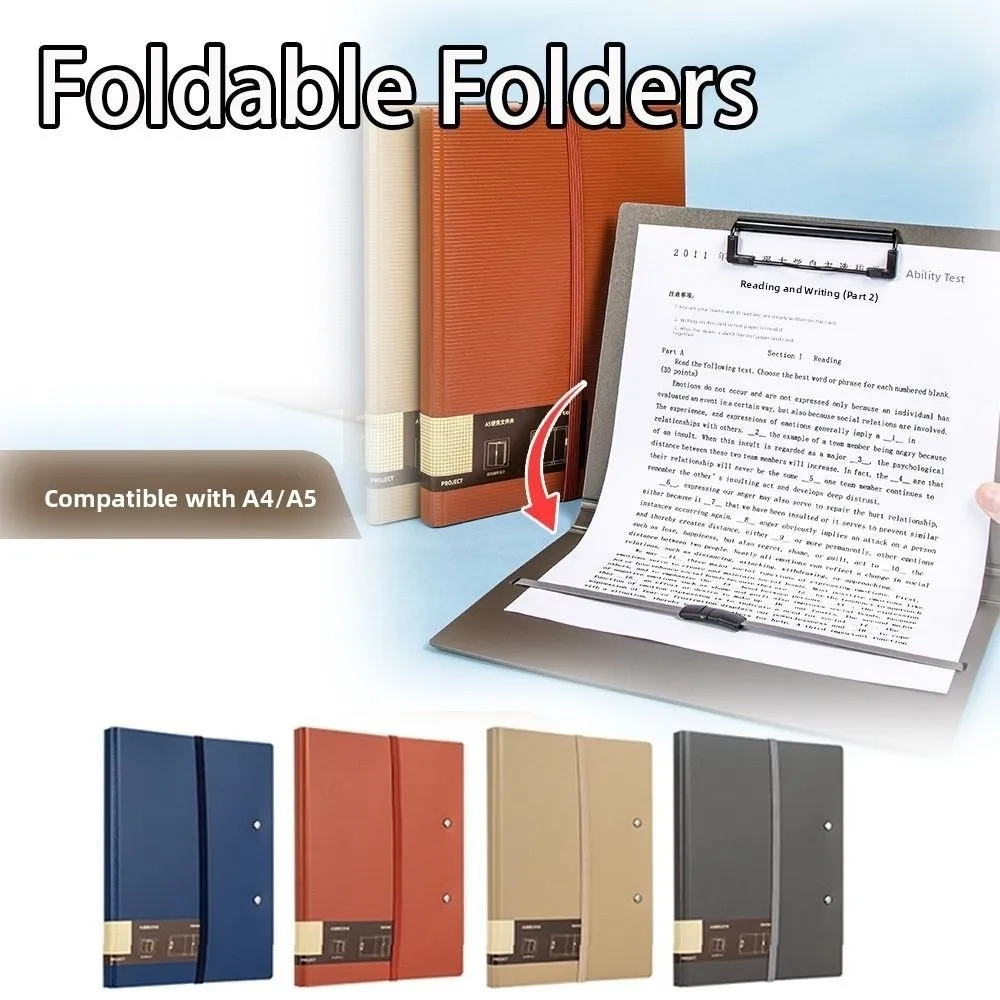 

Gifts Portable Foldable Folders Versatile Organize Artifacts Folding Board Folder A4 To A5 Test Paper Storage Tool