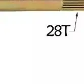 

Комплект задней оси TDPRO для картинга и дрифт-трайков 32 дюйма с колесами 16x8-7 дюймов, тормозом и цепью 428 для квадроциклов, гольф-каров и багги