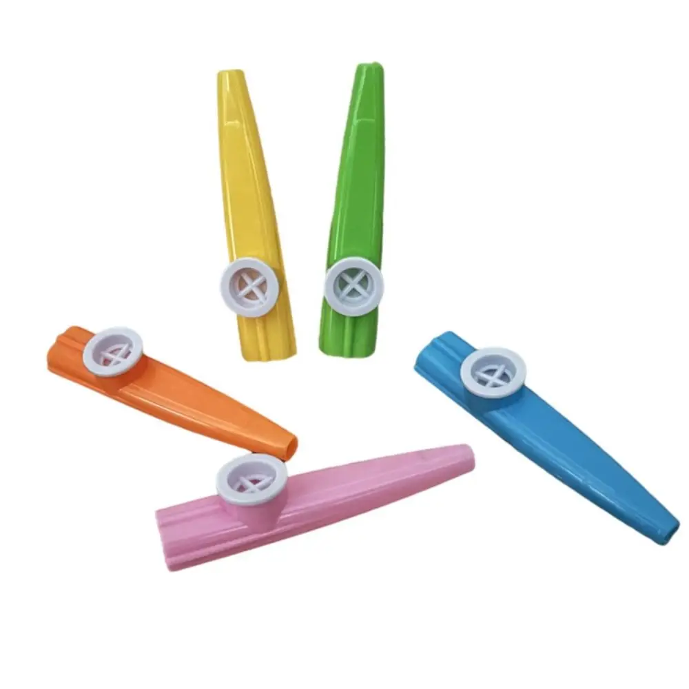 Colorful 10PCS Kazoo Plastic British Kazoo Flute Joyful Whistle Musical Instruments Party